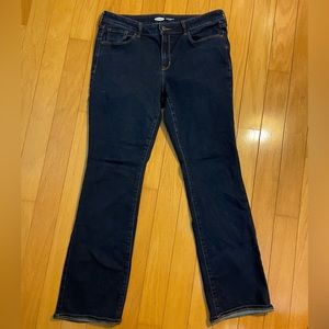 Old Navy kicker boot cut jeans size 12, dark wash